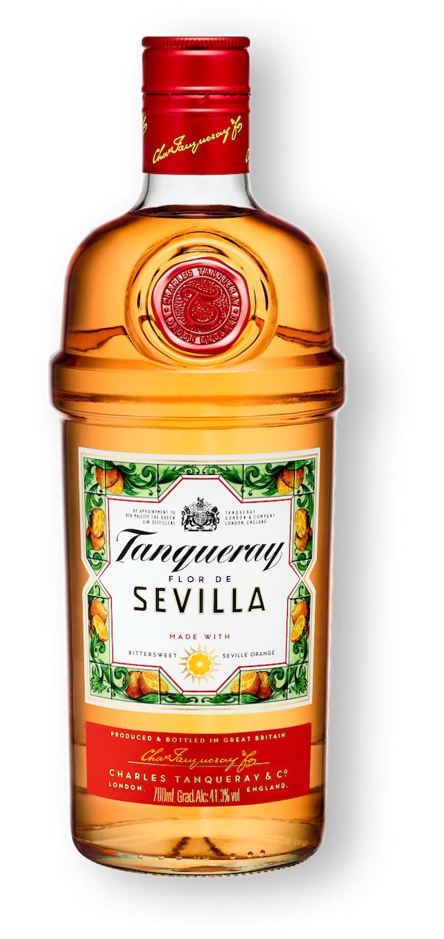 A bottle of Tanqueray Flor de Sevilla.