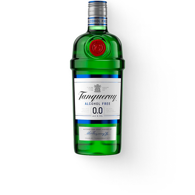 Bottle of Tanqueray Alcohol Free 0.0%